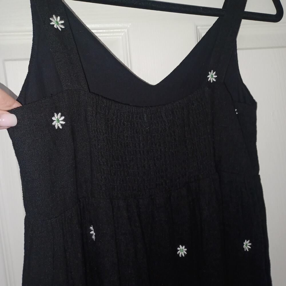 Karen Kane In The Garden Embroidered Tiered Midi Dress Black XS/S - Picture 10 of 15